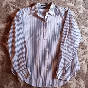 Womens Ralph Lauren striped long sleeve blouse.  Size M